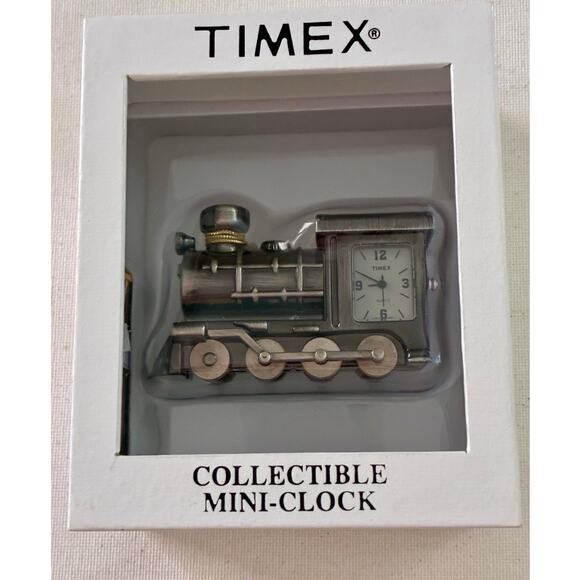 Timex Collectible Train Mini Clock NIB - Picture 2 of 3
